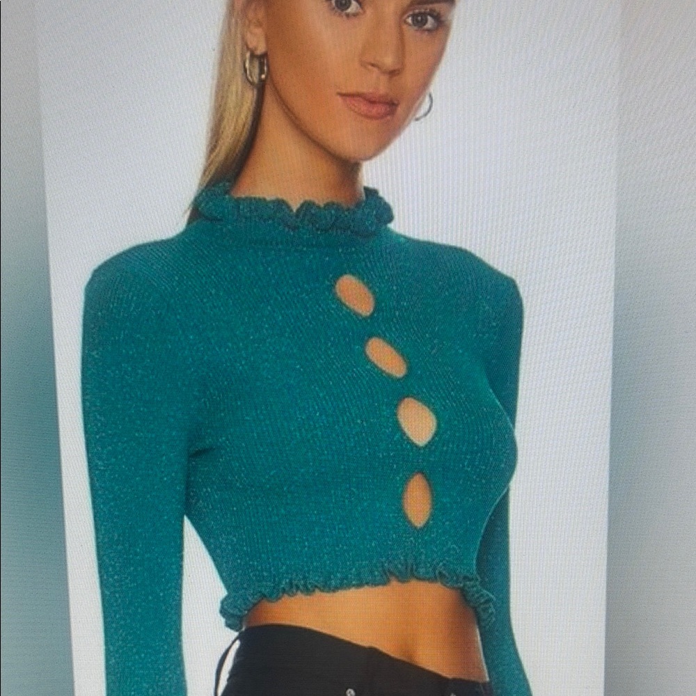 NWT New With  Tags Womens For Love & Lemons  Lorelei Crop Top.   XS